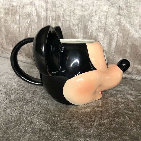 Vintage 90’s 3D Ceramic Disney Mickey Mouse coffee tea mug cup ceramic - Picture 3 of 9